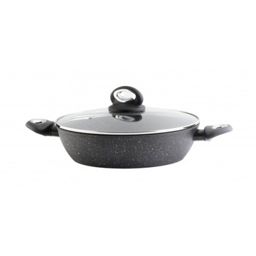 Garnek niski Tivano z pokrywą 28cm BERRETTI