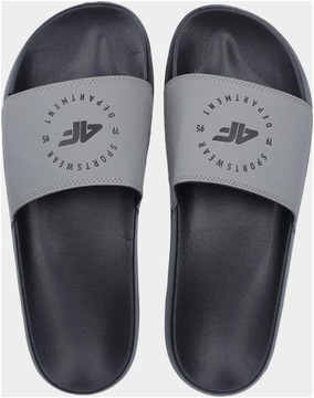 KLAPKI 4F MESKIE WSUWANE PLAŻOWE BASENOWE - Szare r. 45