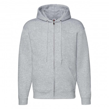 Bluza męska rozpinana z kapturem Szary M