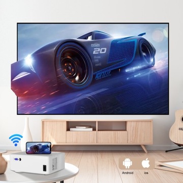 Проектор Full HD 10000LM, 5G, Wi-Fi, Bluetooth, USB, HDMI, видео, домашний кинотеатр