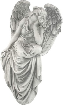 Figura siedzący anioł 47 cm symbol łaski ochrona