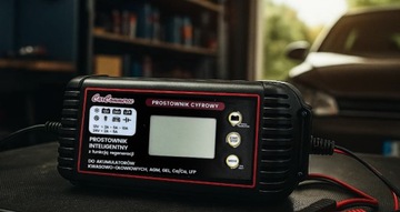 Prostownik Samochodowy 12V 24V 10A Mocny Automatyczny Inteligentny NAPRAWA