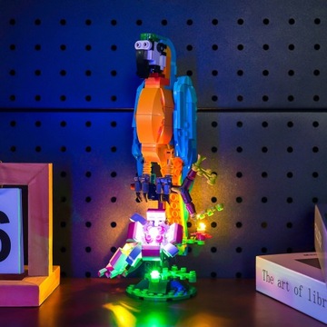 НАБОР LEGO CREATOR 3IN1 ЭКЗОТИЧЕСКИЙ ПОПУГАЙ РЫБА-ЛЯГУШКА 31136