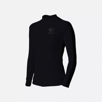 Koszulka UV rashguard POSEIDON damska czarna z długim rękawem rozmiar L