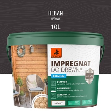 Impregnat do drewna PREMIUM DRAGON 10L HEBAN