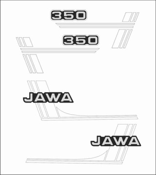 Zestaw naklejek Jawa 350