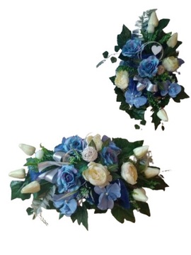 Набор ваза-вкладыш + букет для украшения могилы ЦВЕТЫ ДЛЯ МОГИЛЫ кладбище