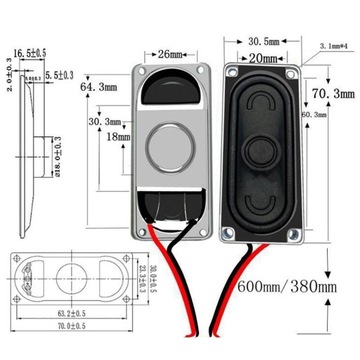 Wymienny zasilacz audio do monitora LCD Laptop