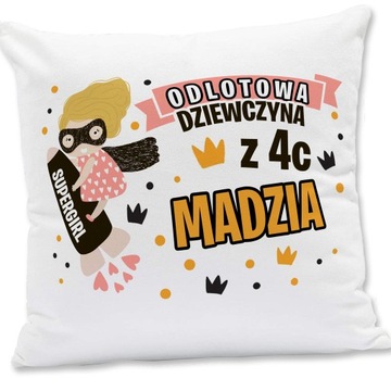 POSZEWKA NA PODUSZKĘ DZIEŃ KOBIET KLASOWA IMIĘ HIT