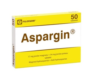 Lek Filofarm Aspargin 50 tabletek
