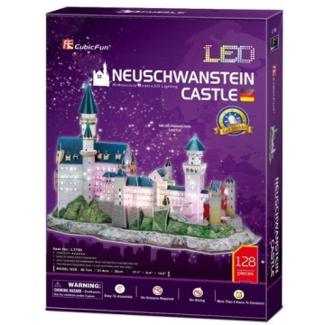 3D Puzzle Zámek Neushwastein Led Skvělá Kvalita