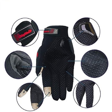 МОТОЦИКЛОВЫЕ ПЕРЧАТКИ MOTOR QUAD TOUCH RED XXL