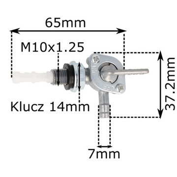 Kranik zawór paliwa agregat do agregatu prądotwórczego LEWY - L