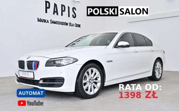 BMW Seria 5 F10-F11 Limuzyna Facelifting 520d 190KM 2015 BMW Seria 5 SalonPL ASO 4x4 Automat Tempomat B...