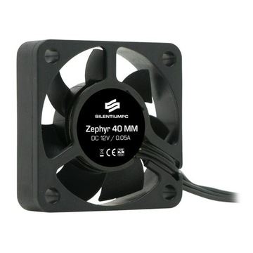 Вентилятор Zephyr 40x40x10 мм, тихий, 18,7 дБА BOX