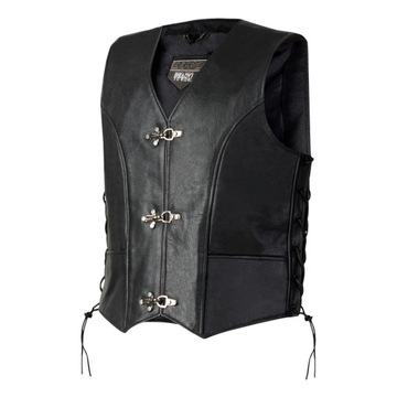 KAMIZELKA MOTOCYKLOWA SKÓRA OZONE RINO BLACK 7XL