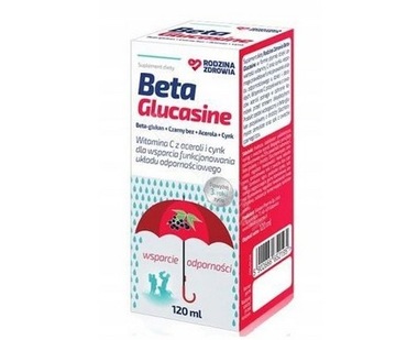 BetaGlucasine syrop na odporność Przeziębienie 120ml BETAGLUKAN acerola