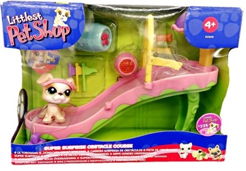 HASBRO LITTLEST PET SHOP PLAC ZABAW BIEG Z NIESPODZIANKĄ PIES MOPS SERIA 1