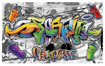 FOTOTAPETA MŁODZIEŻOWA GRAFFITI DLA DZIECI MŁODZIEŻY TAPETA ŚCIENNA 368x254