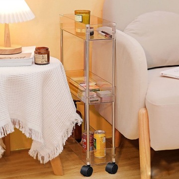 ПОЛКА ДЛЯ КУХНИ И ВАННОЙ ПОЛКА НА КОЛЕСАХ ШКАФ 9 СМ ДЛЯ УЗКИХ ПОМЕЩЕНИЙ