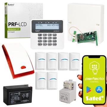 ALARM SATEL PERFECTA 6 CZUJEK BOSCH ODPORNYCH NA ZWIERZĘTA DO 20KG GPRS SMS