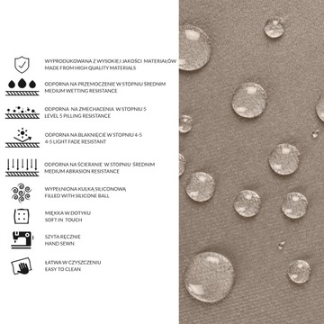 ВОДОНЕПРОНИЦАЕМАЯ ПОДУШКА НА СТУЛ 40х40 СМ БАРХАТ