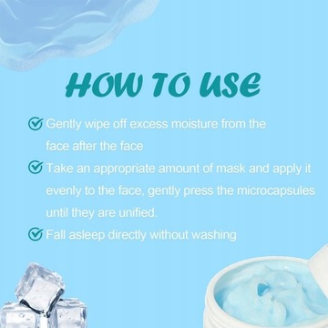Ночная маска Hydra Moist Ice Water, отбеливающая