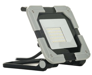 Halogen Reflektor LAMPA robocza NAŚWIETLACZ LED 30W SLIM REGULACJA PODSTAWY