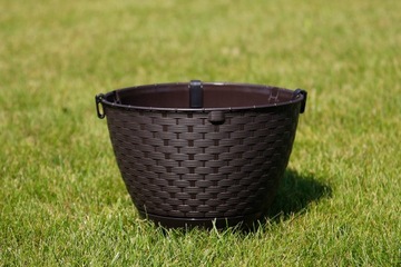 Подвесной цветочный горшок РАТОЛЛА КРЮЧКОМ С КРЮЧКОМ садовый ЦВЕТОЧНЫЙ ГОРШОК коричневый ДЛЯ САДОВЫХ КРЮЧКОВ