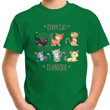 T-SHIRT KOSZULKA DLA DZIECKA KOTY KOTKI 152 SUPER JAKOŚĆ