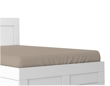 Prześcieradło satynowe z gumką 220x200 Cappuccino 100% BAWEŁNA