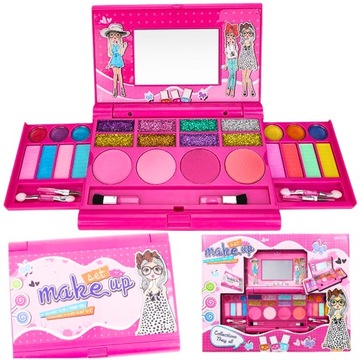 KOSMETYKI ZESTAW WALIZKA MAKEUP 33EL IDEALNY Prezent Dla DZIEWCZYNY