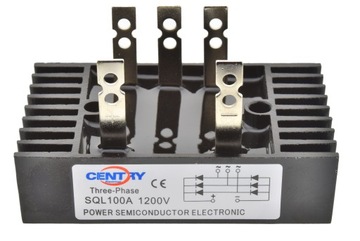 Трехфазный мостовой выпрямитель 100А 1200В SQL100A 3FAZ 3FAZ SQL100 РАДИАТОР