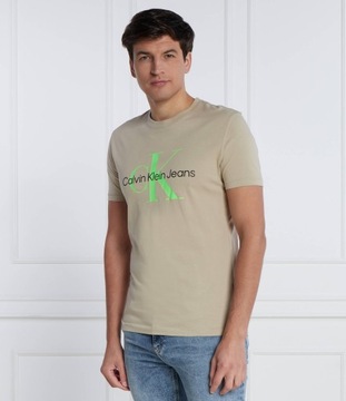 T-shirt męski okrągły dekolt Calvin Klein Jeans rozmiar L