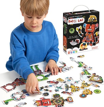 PUZZLE KREATYWNE 63EL ROBOT LAB KONSTRUKCJE CZUCZU