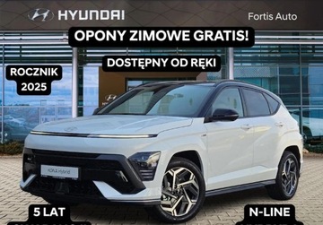 Hyundai Kona II 2025 Hyundai Kona Hyundai Kona 1.6 GDI HEV 129KM N-line 6DCT Kamery 360 Od r