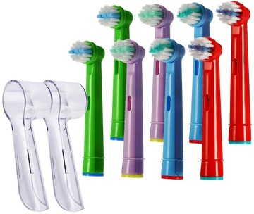 KOŃCÓWKI KOLOROWE dla dzieci DO SZCZOTECZKI ORAL-B