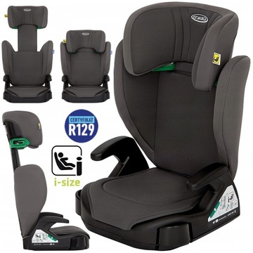 FOTELIK SAMOCHODOWY I-SIZE 10x REGULACJA OCHRONA BOCZNA 100-150 CM 15-36 KG