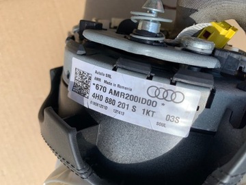 AIRBAG ULOŽENÍ ŘIDIČE LEVÝ AUDI A8 D4 4H0880201S ORIGINÁLNÍ KŮŽE