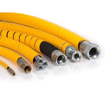 Osłona spiralna węży hydraulicznych 68-80mm żółta