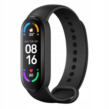 Smartband Xiaomi Mi Band 6 czarny USZKODZONY