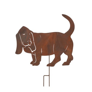 Basset hound METALOWY EKOLOGIA CORTEN RDZA DLA MIŁOŚNIKA PSÓW PREZENT