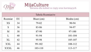 MijaCulture bluza ciążowa i do karmienia M001 1g