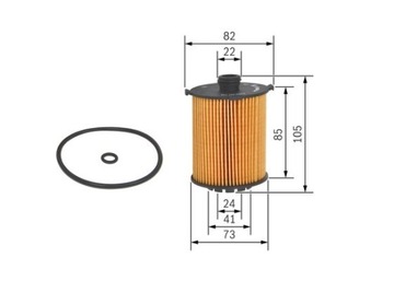 BOSCH F 026 407 152 FILTR OLEJE