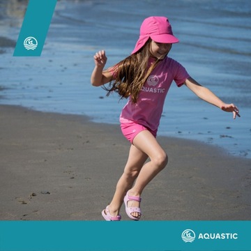 Sandały dziecięce AQUASTIC Sandi Jrg różowy 24 Lekkość i elastyczność