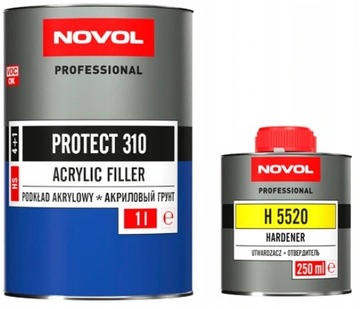 Novol Protect 310 z utw. Podkład akrylowy. Czarny 1 L