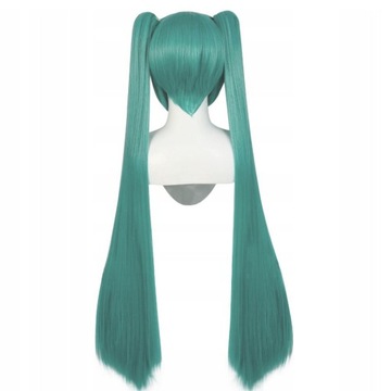 Peruka HATSUNE MIKU DŁUGA PROSTA NA KARNAWAŁ KOSTIUMOWY COSPLAY