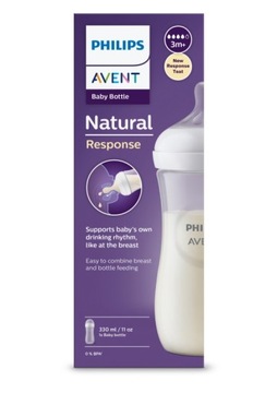 Philips Avent Butelka Natural Response responsywna 330ml 3m+ SCY906/01