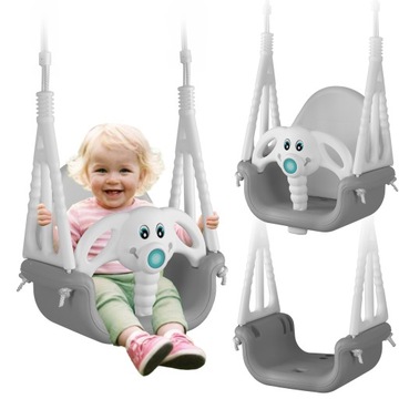 HUŚTAWKA DLA DZIECI OGRODOWA DOMOWA MODUŁOWA KUBEŁKOWA 3w1 BEZPIECZNA