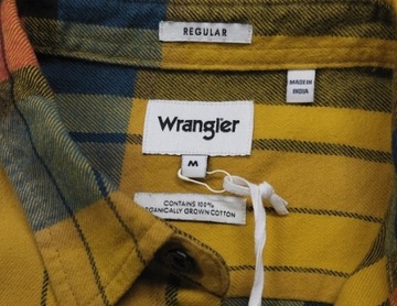 WRANGLER KOSZULA flanelowa REGULAR FIT kratka XL